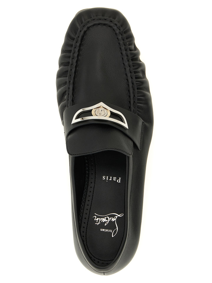 Christian Louboutin Sorte Kalveskinn Loafers