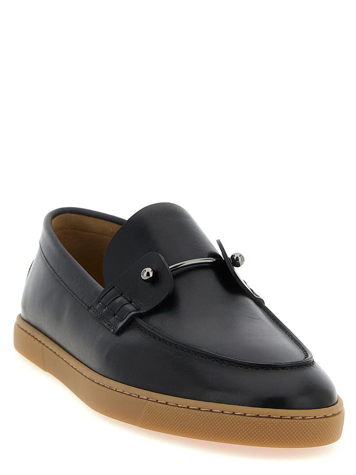 Christian Louboutin Sorte Kalveskinn Loafers