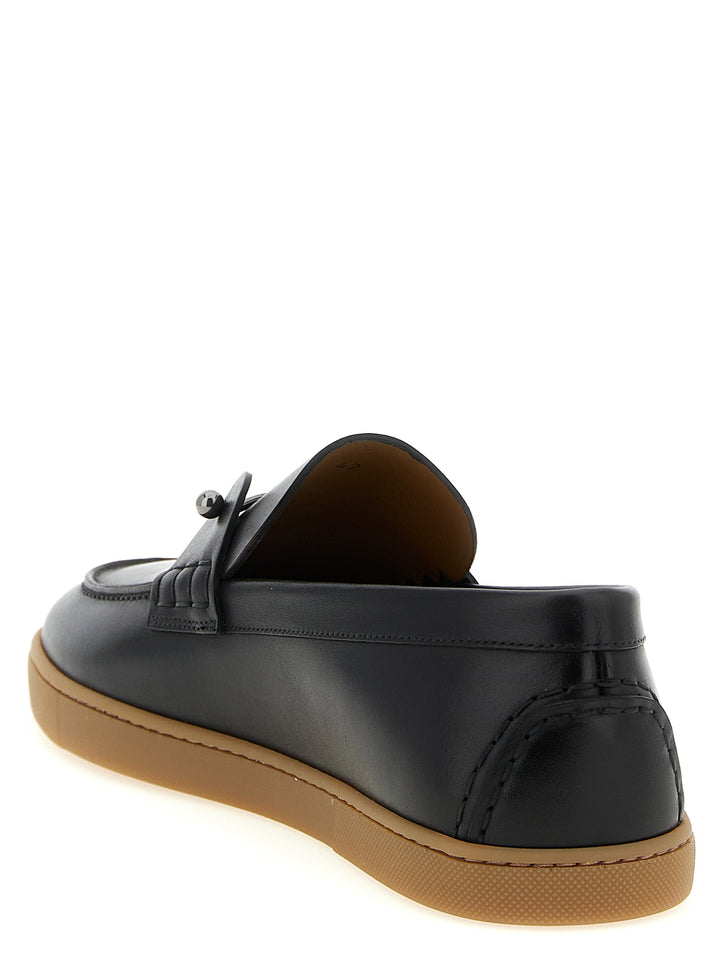 Christian Louboutin Sorte Kalveskinn Loafers