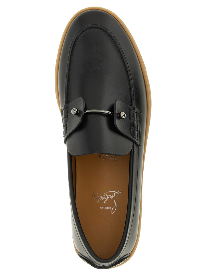 Christian Louboutin Sorte Kalveskinn Loafers