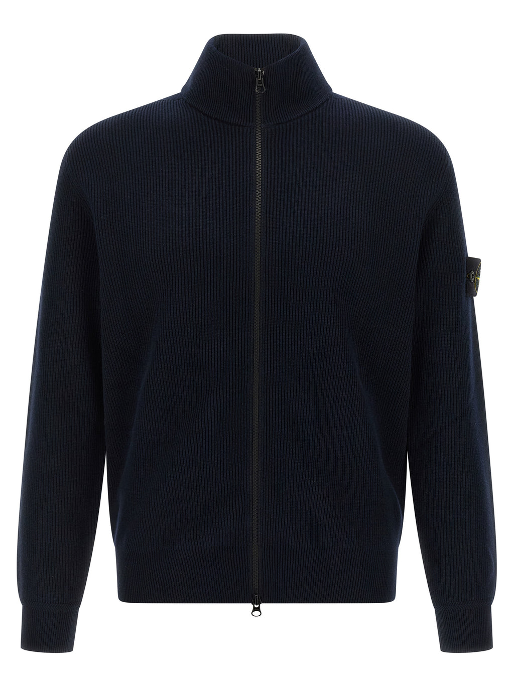 Stone Island Blue Cotton Cardigan