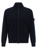 Stone Island Blue Cotton Cardigan