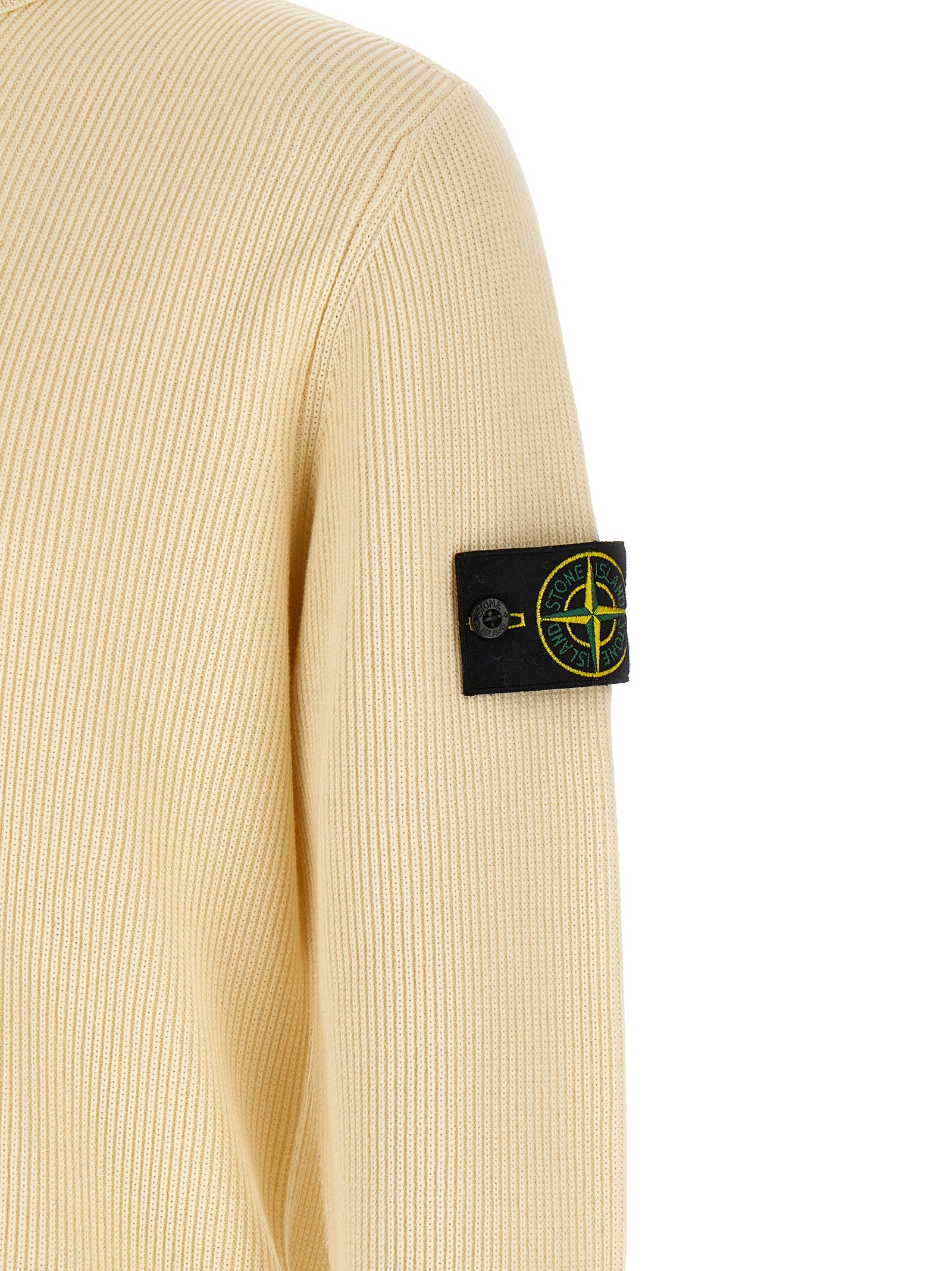 Stone Island Beige bomullscardigan