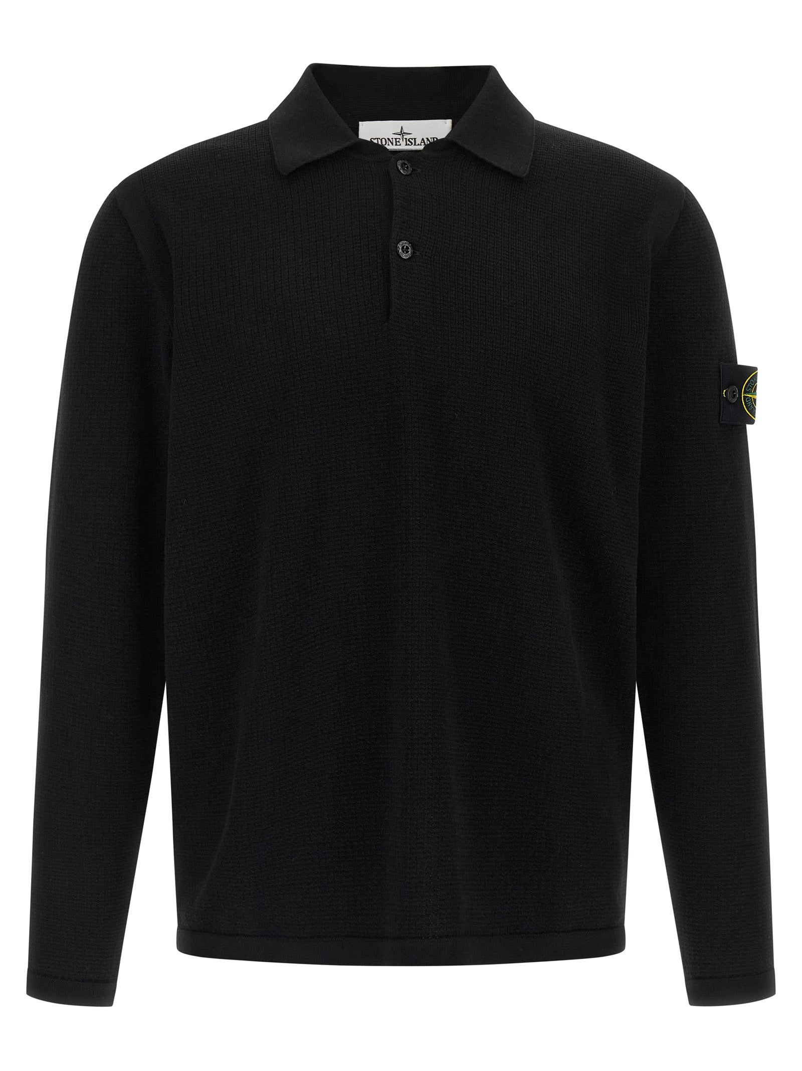 Stone Island svart bomullspikétrøye