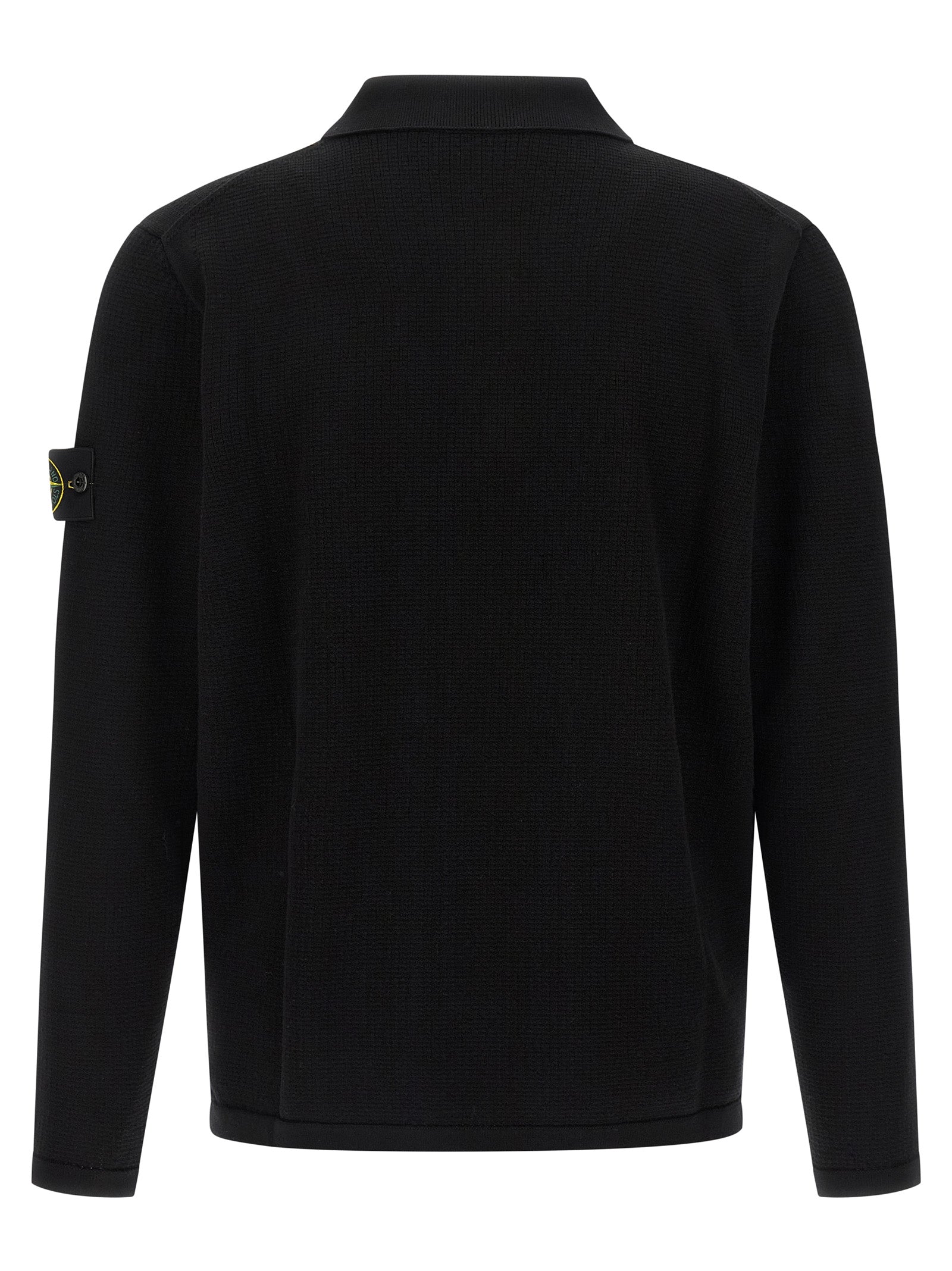 Stone Island svart bomullspikétrøye