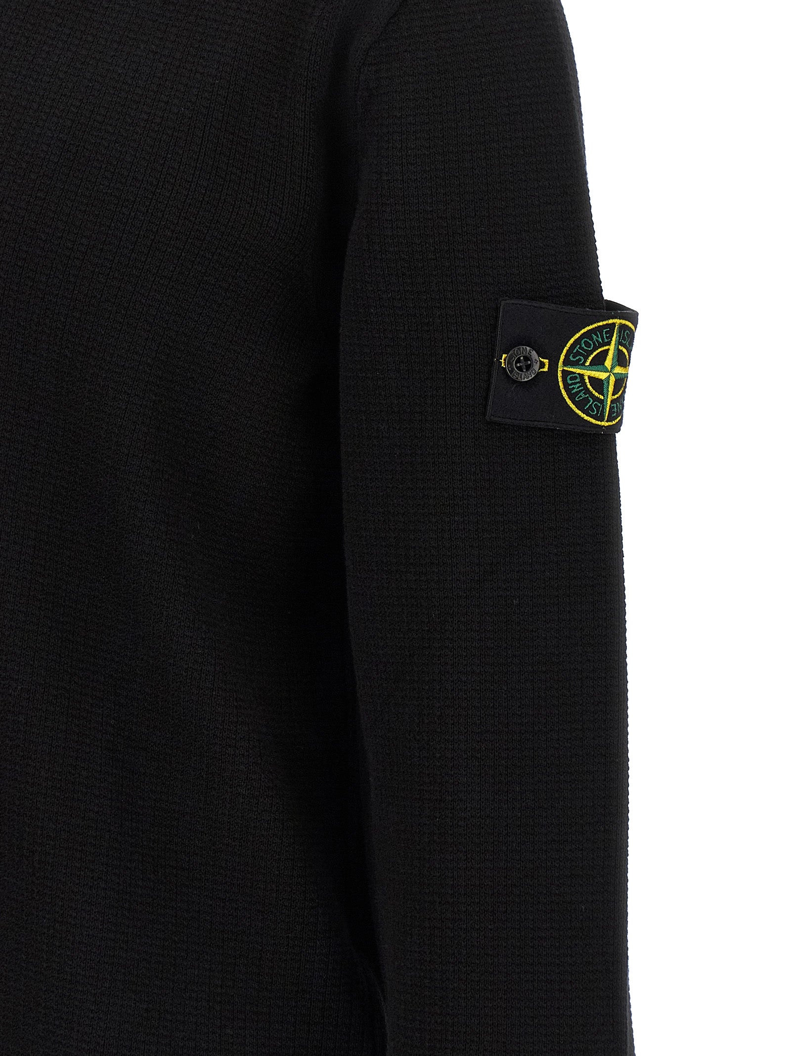 Stone Island svart bomullspikétrøye