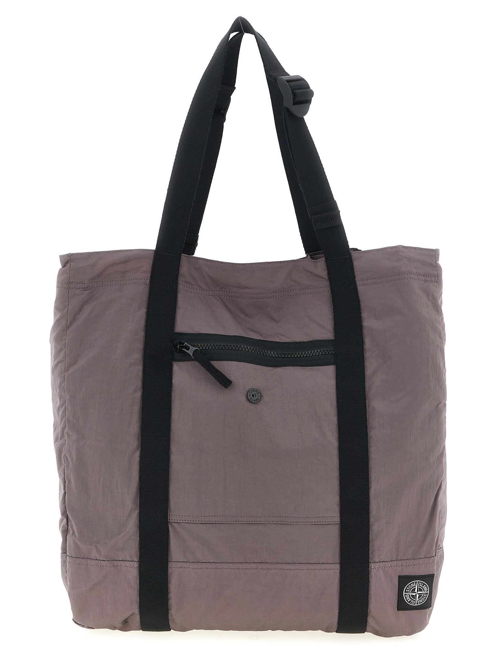 Stone Island Purple Polyamide Tote Bag