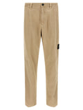 Stone Island Beige Cotton Casual Pants