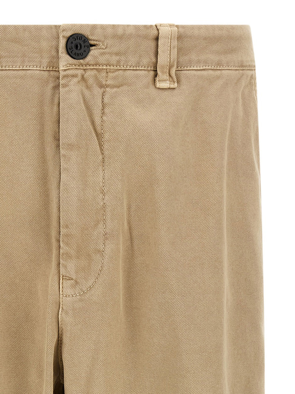 Stone Island Beige Cotton Casual Pants