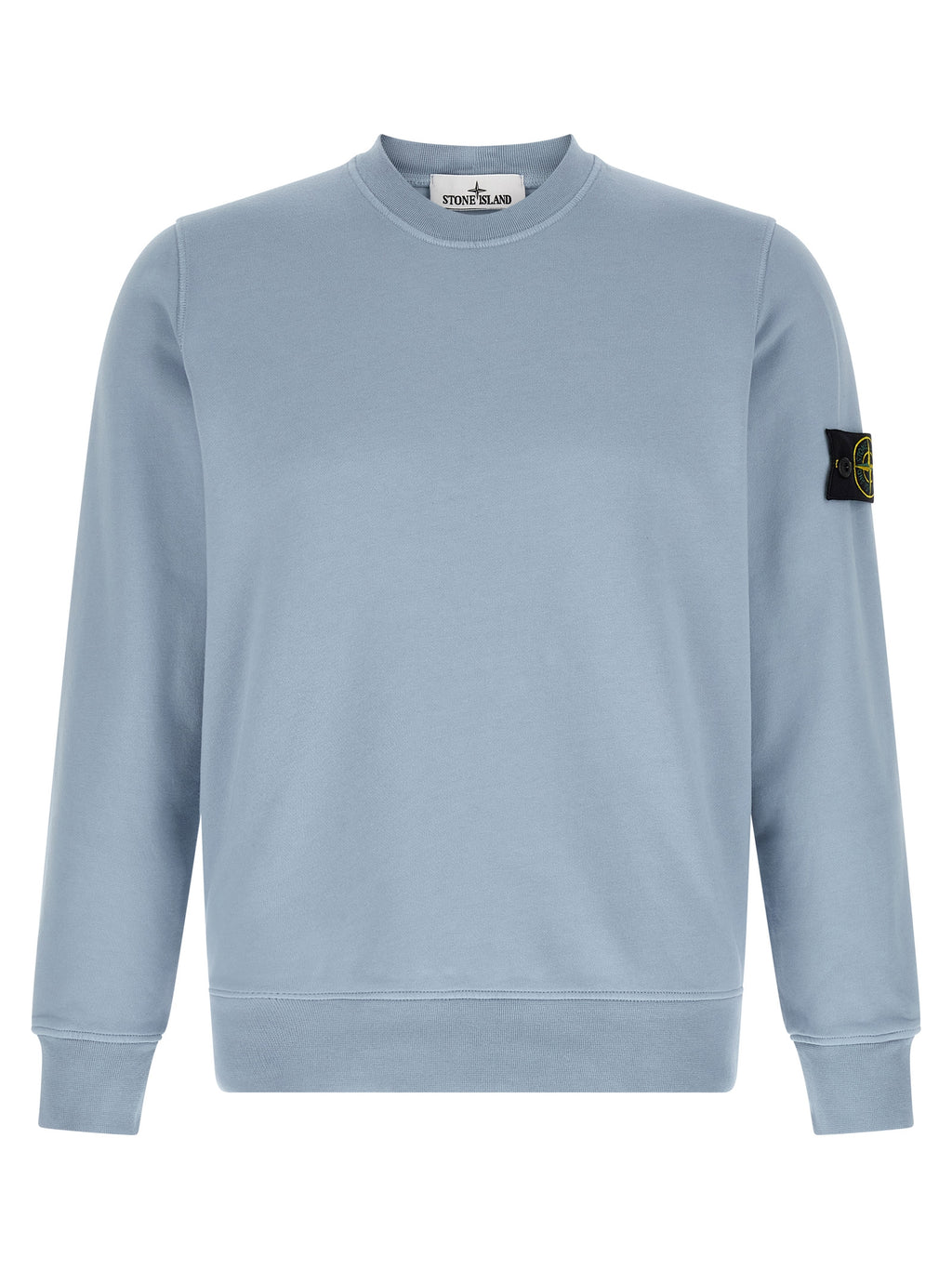 Stone Island Blue Cotton Sweatshirt