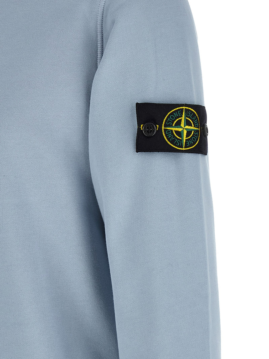 Stone Island Blue Cotton Sweatshirt