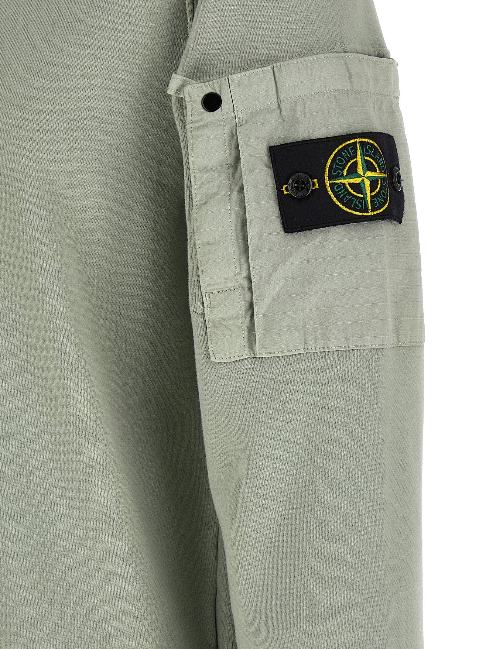 Stone Island Bicolor Cotton Sweatshirt