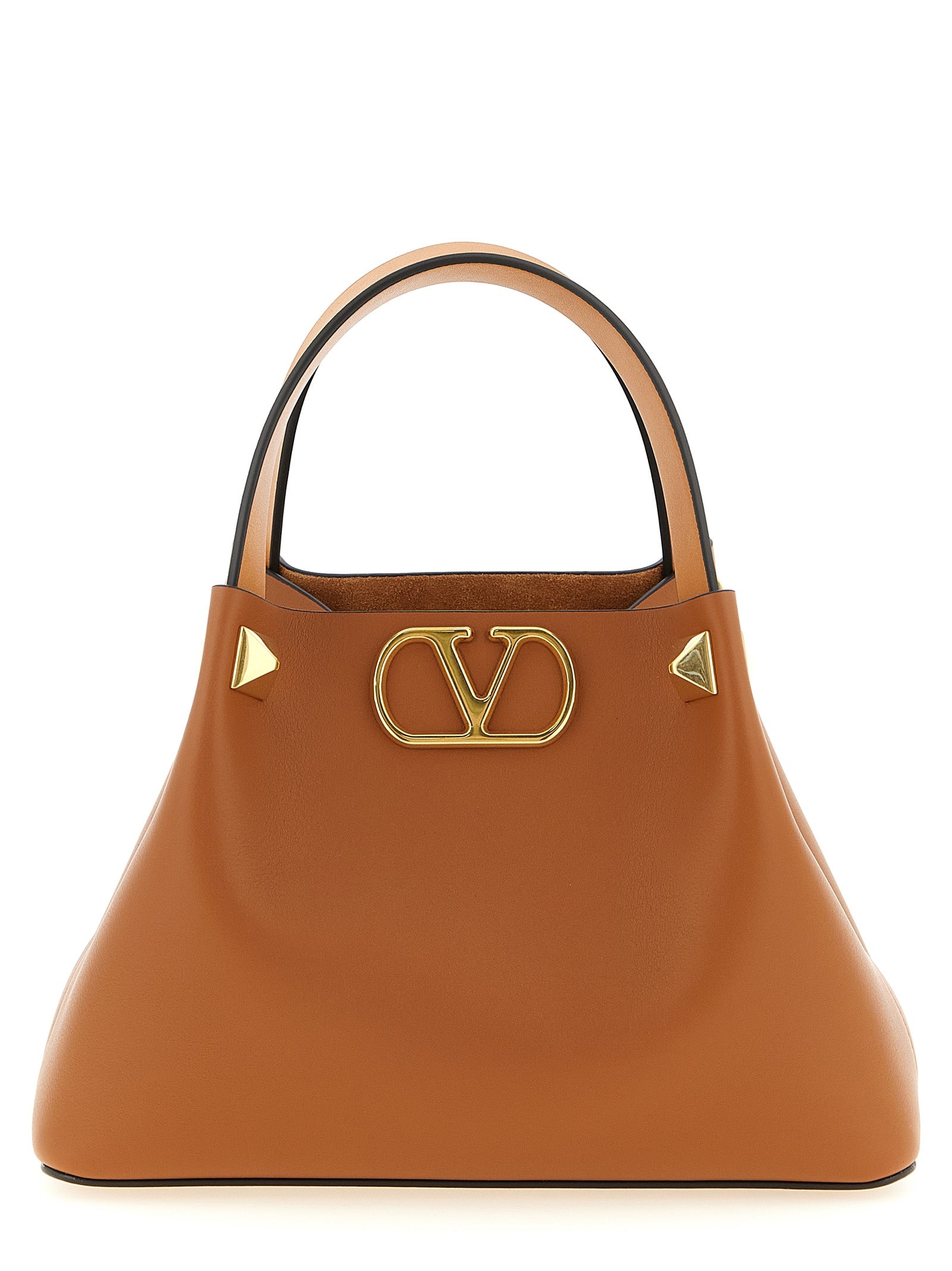 Valentino Garavani Brown Calfskin Tote Bag