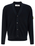 Stone Island Blue Cotton Cardigan