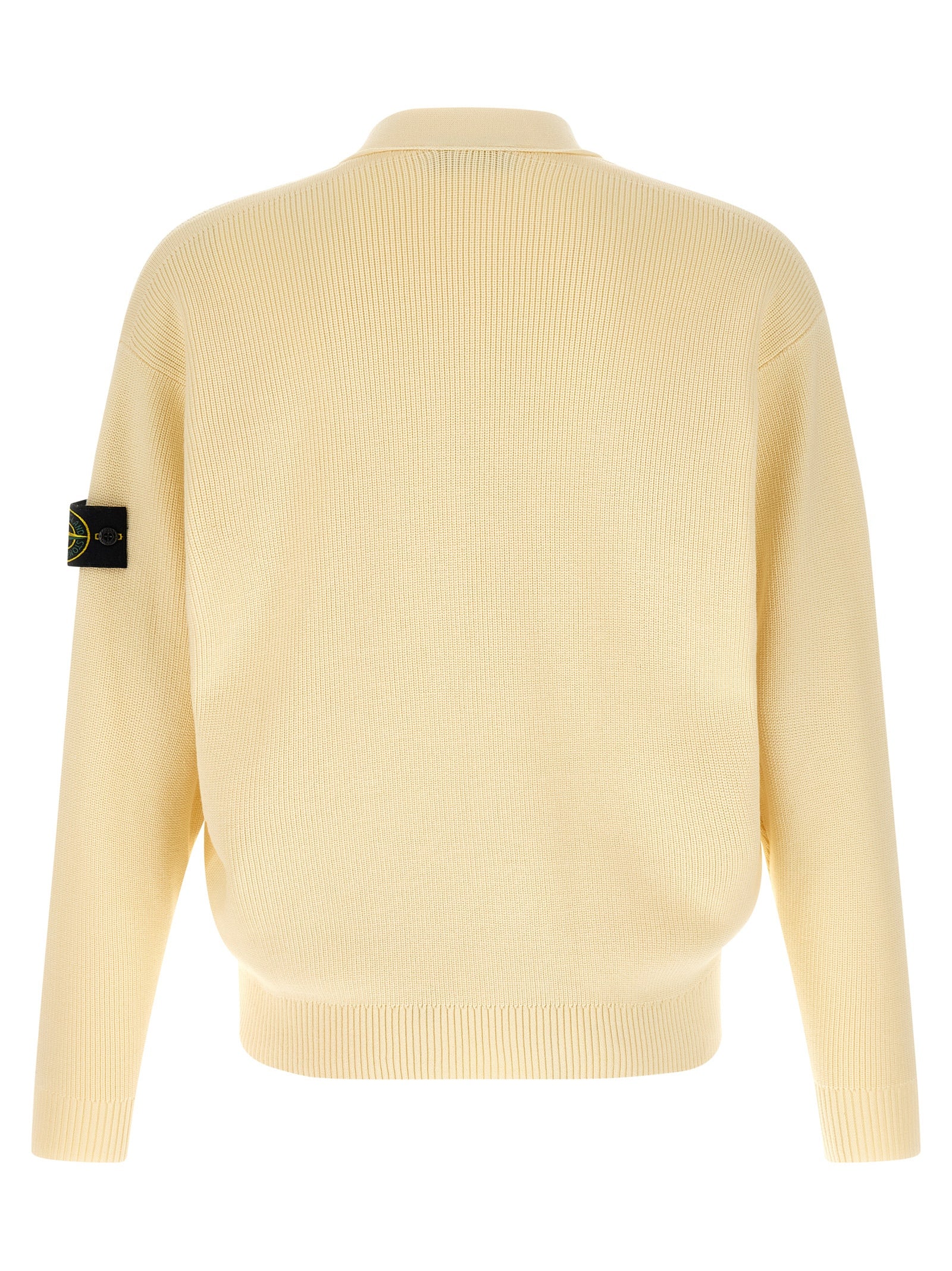 Stone Island Beige Cotton Cardigan