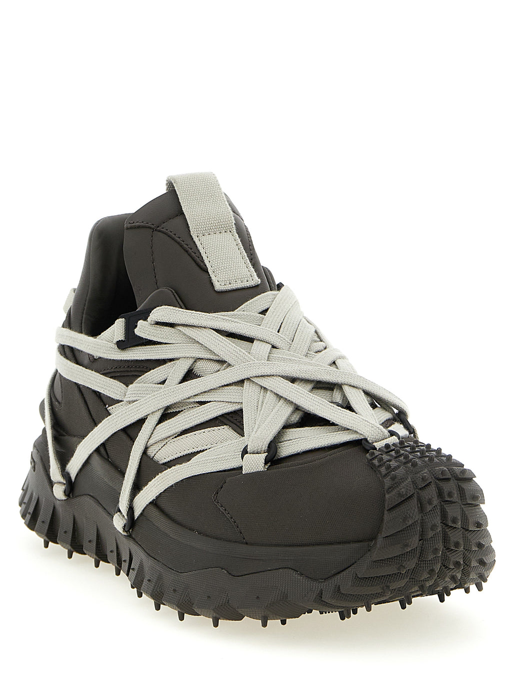 Rick Owens Brown Cowhide Athletic Sneakers