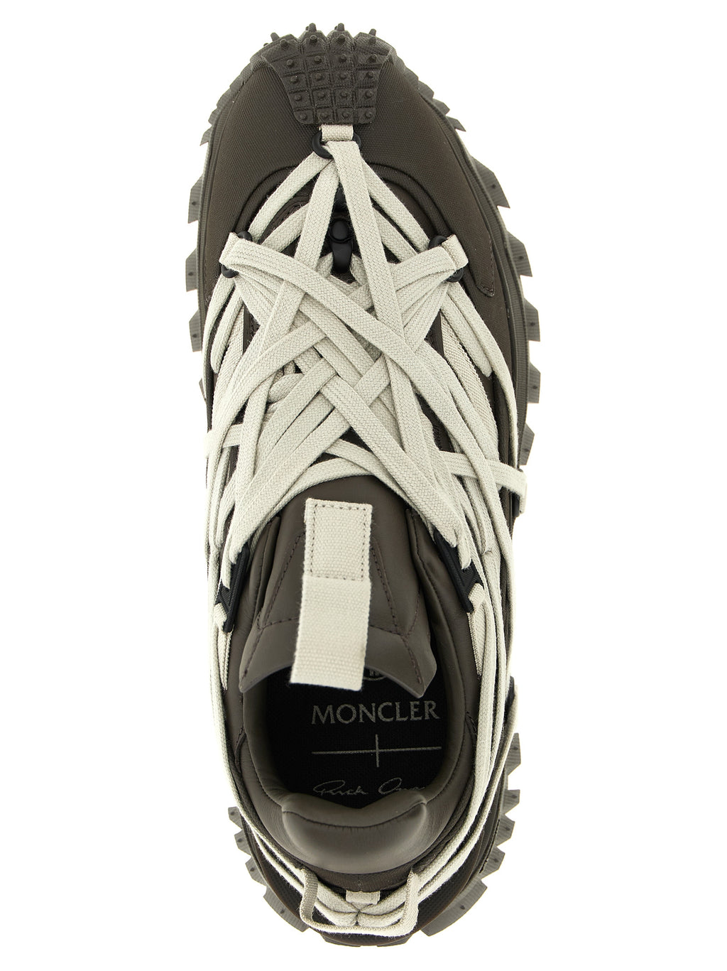 Rick Owens Brown Cowhide Athletic Sneakers