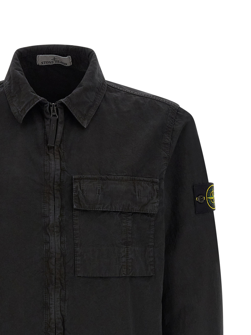 Stone Island Black Cotton Blouse