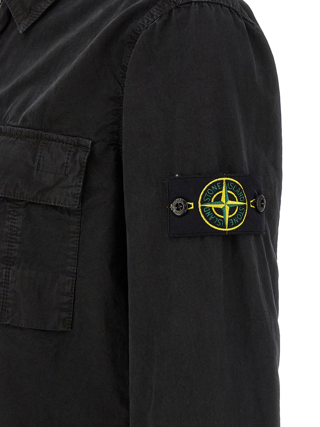 Stone Island Black Cotton Blouse