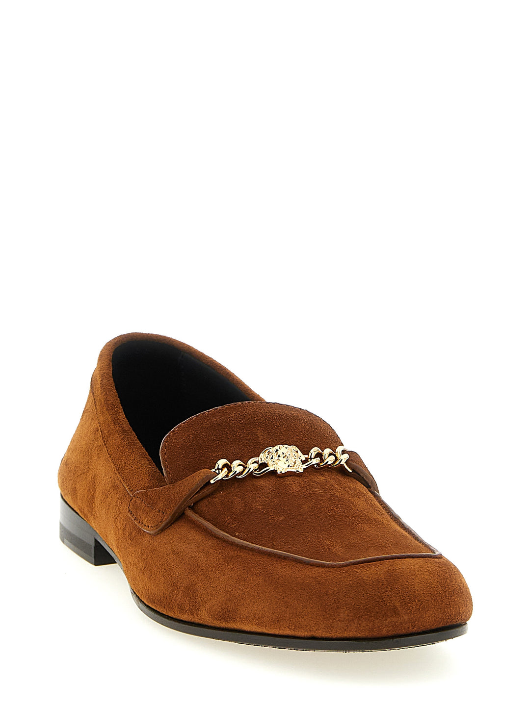Versace brune loafers i kalveskinn