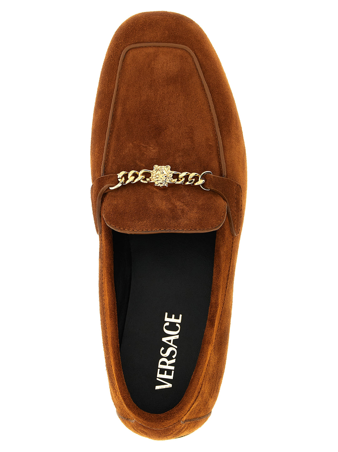 Versace brune loafers i kalveskinn