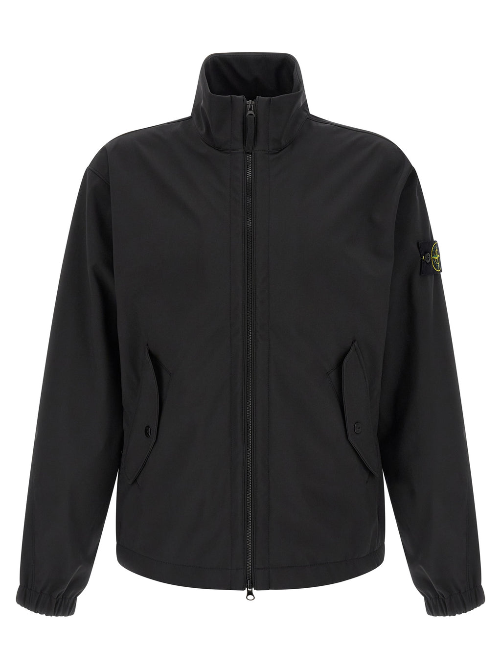 Stone Island Black Polyester Shell Jacket