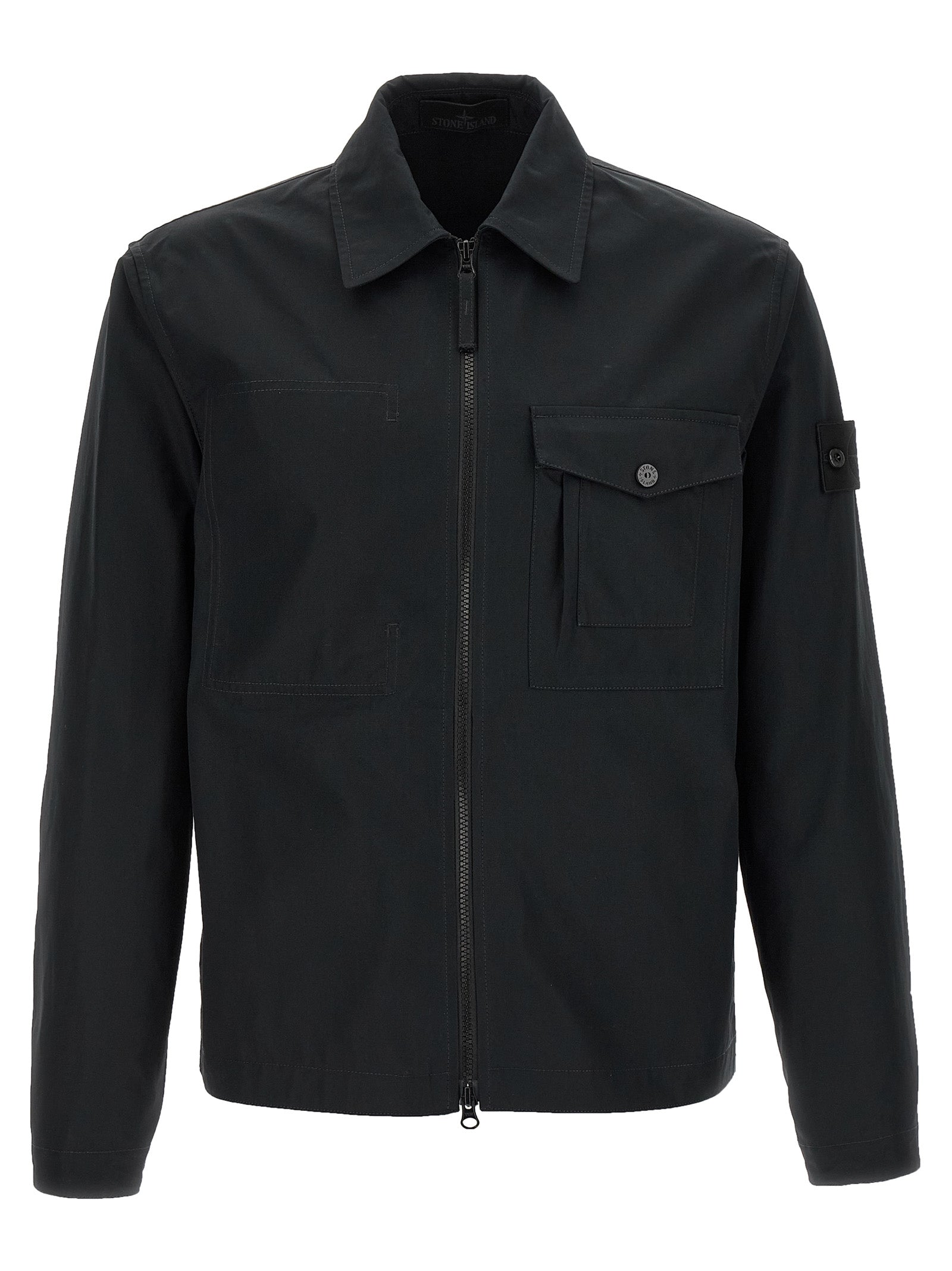 Stone Island Black Cotton Blouse