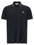 Stone Island Blue Cotton Polo Shirt