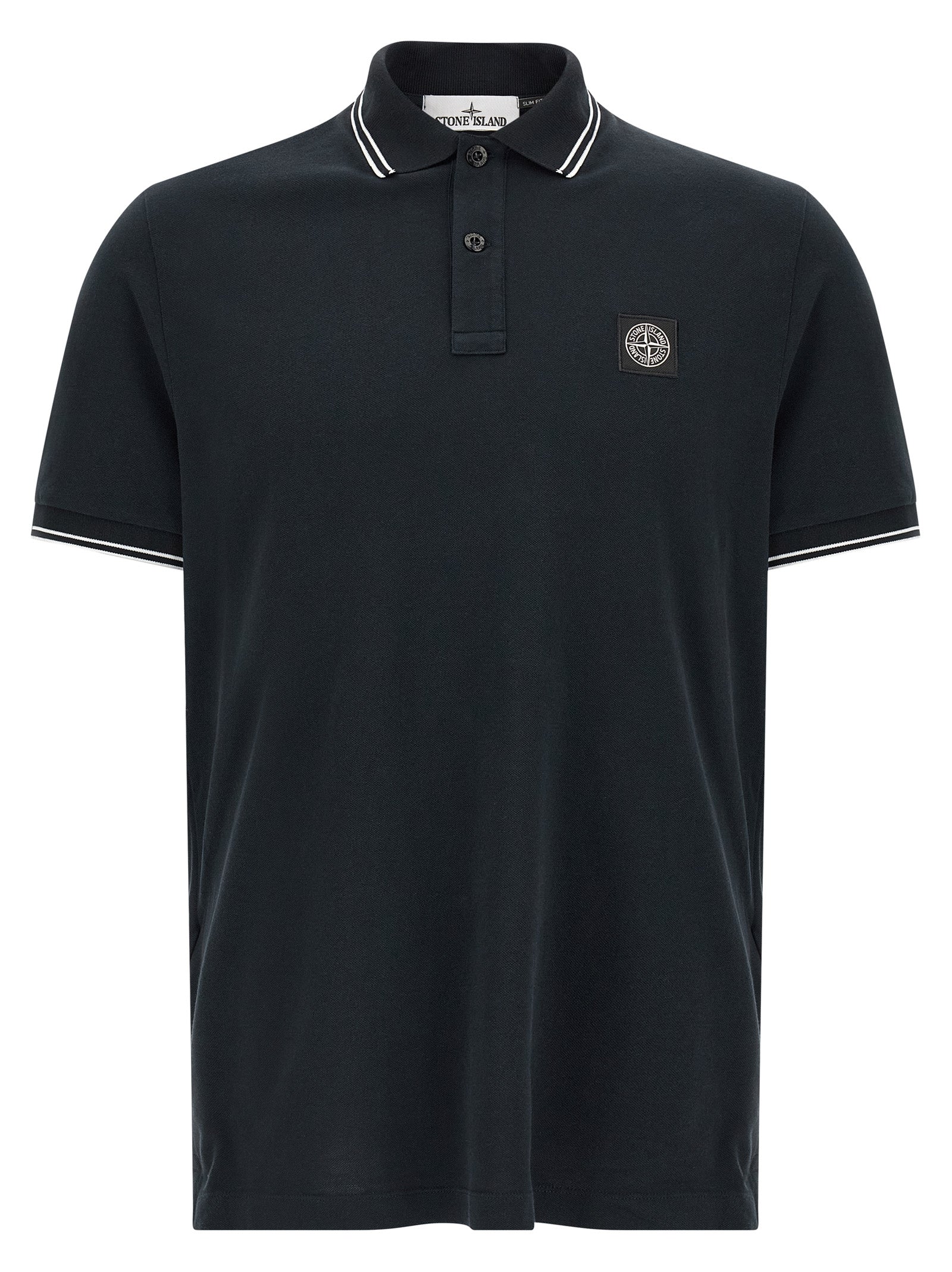 Blue Cotton Polo Shirt