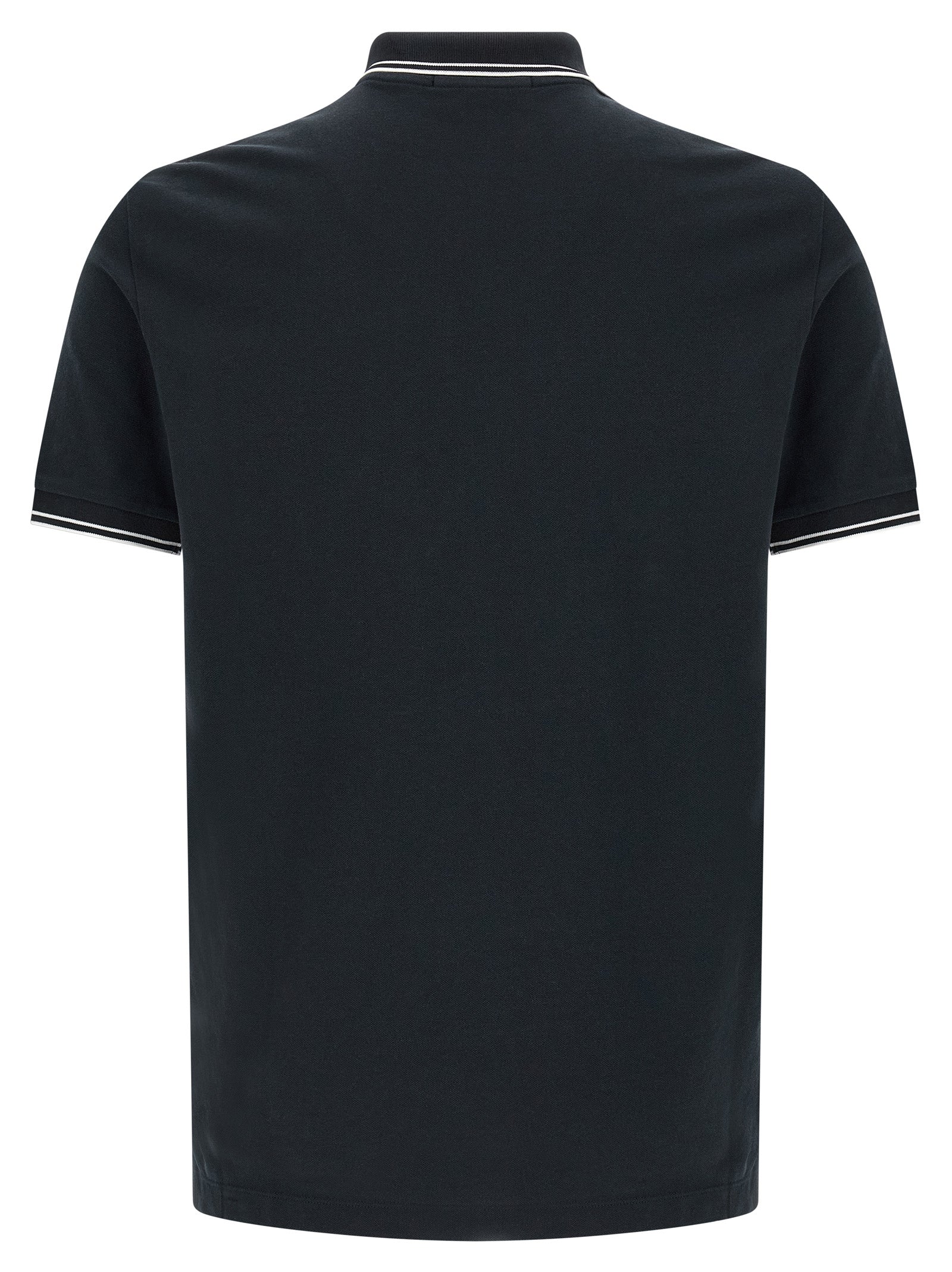 Stone Island Blue Cotton Polo Shirt