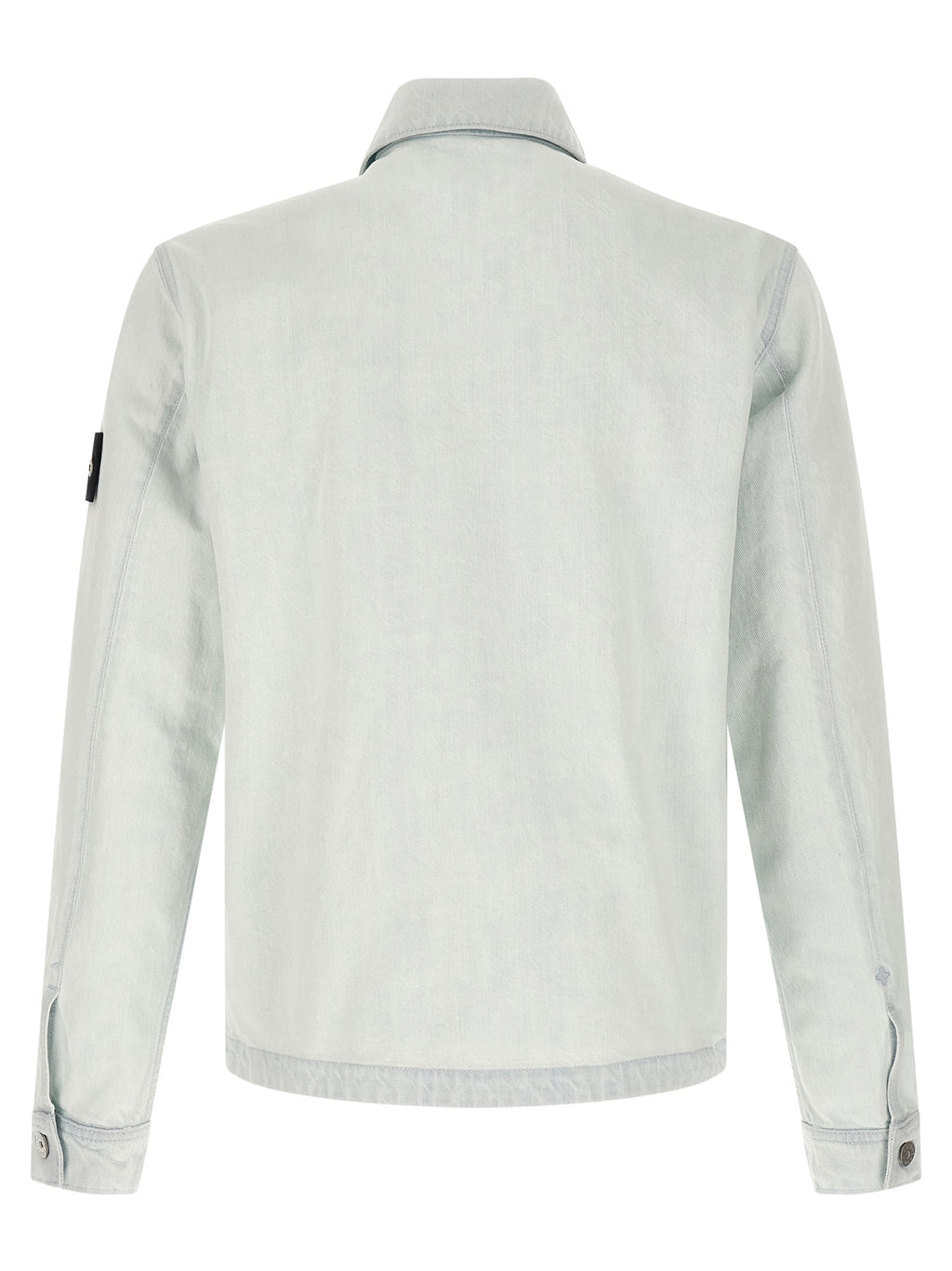 Stone Island Blue Cotton Denim Jacket