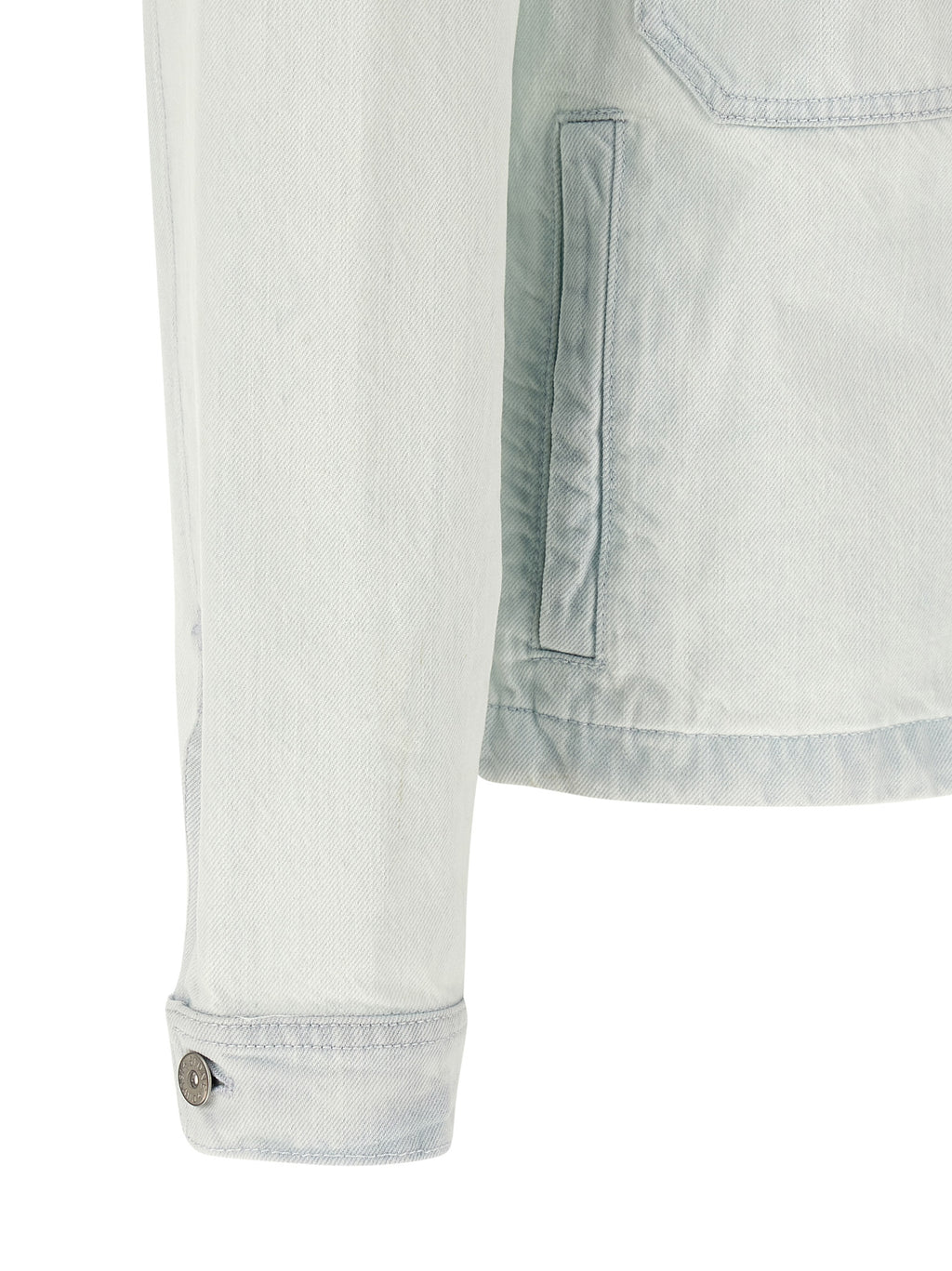 Stone Island Blue Cotton Denim Jacket