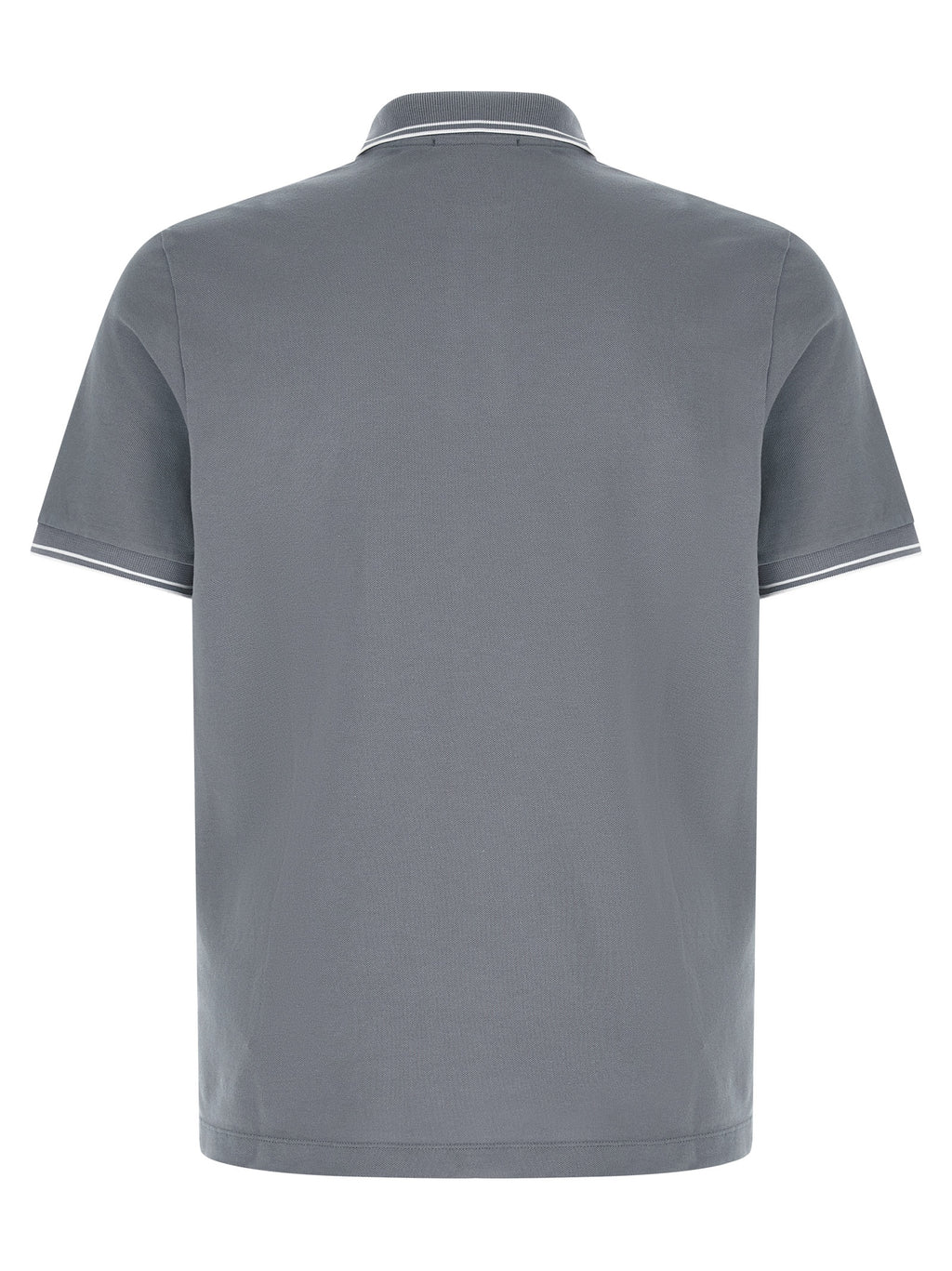 Stone Island Blue Cotton Polo Shirt