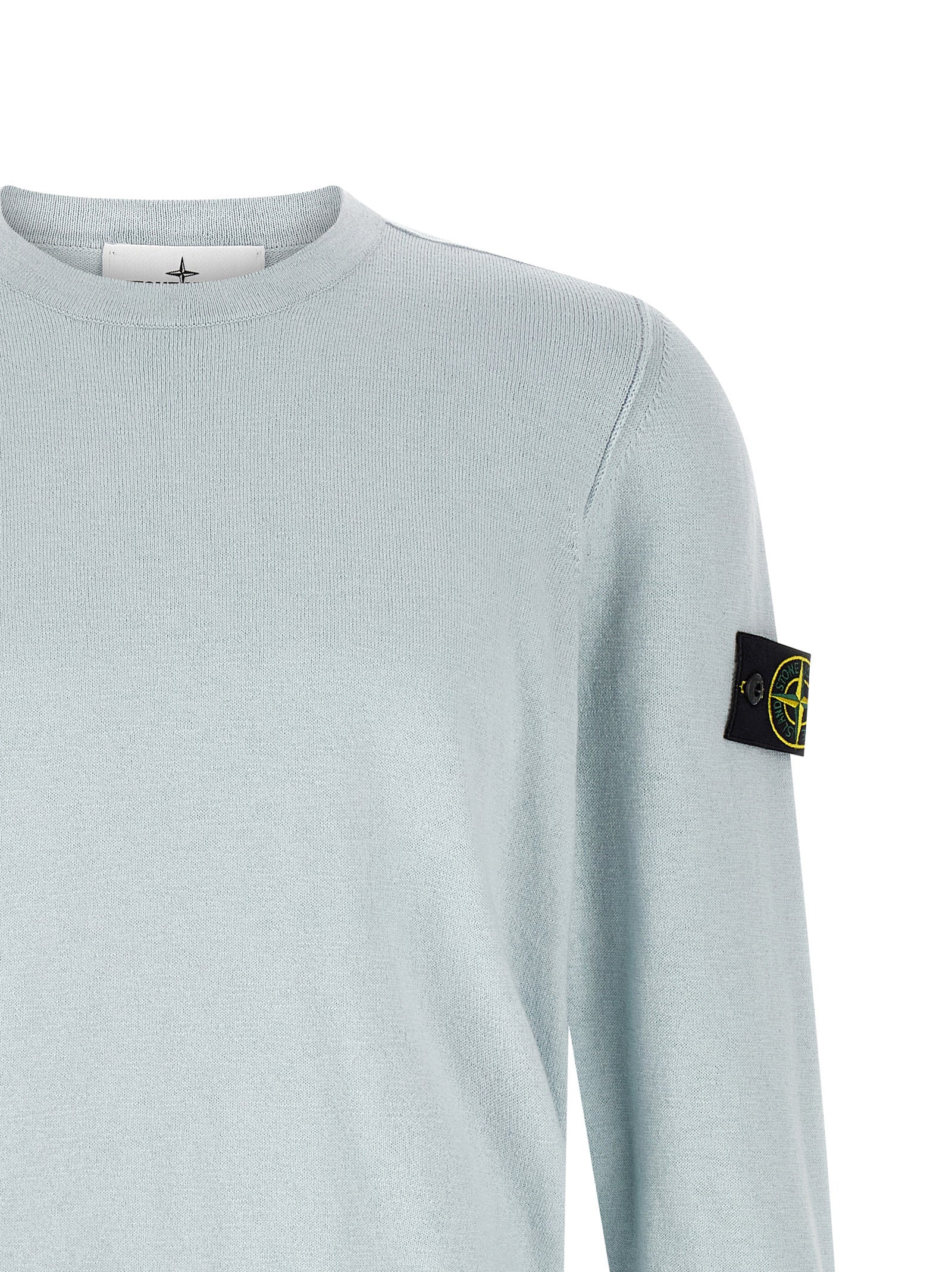 Stone Island Blue Cotton Cardigan