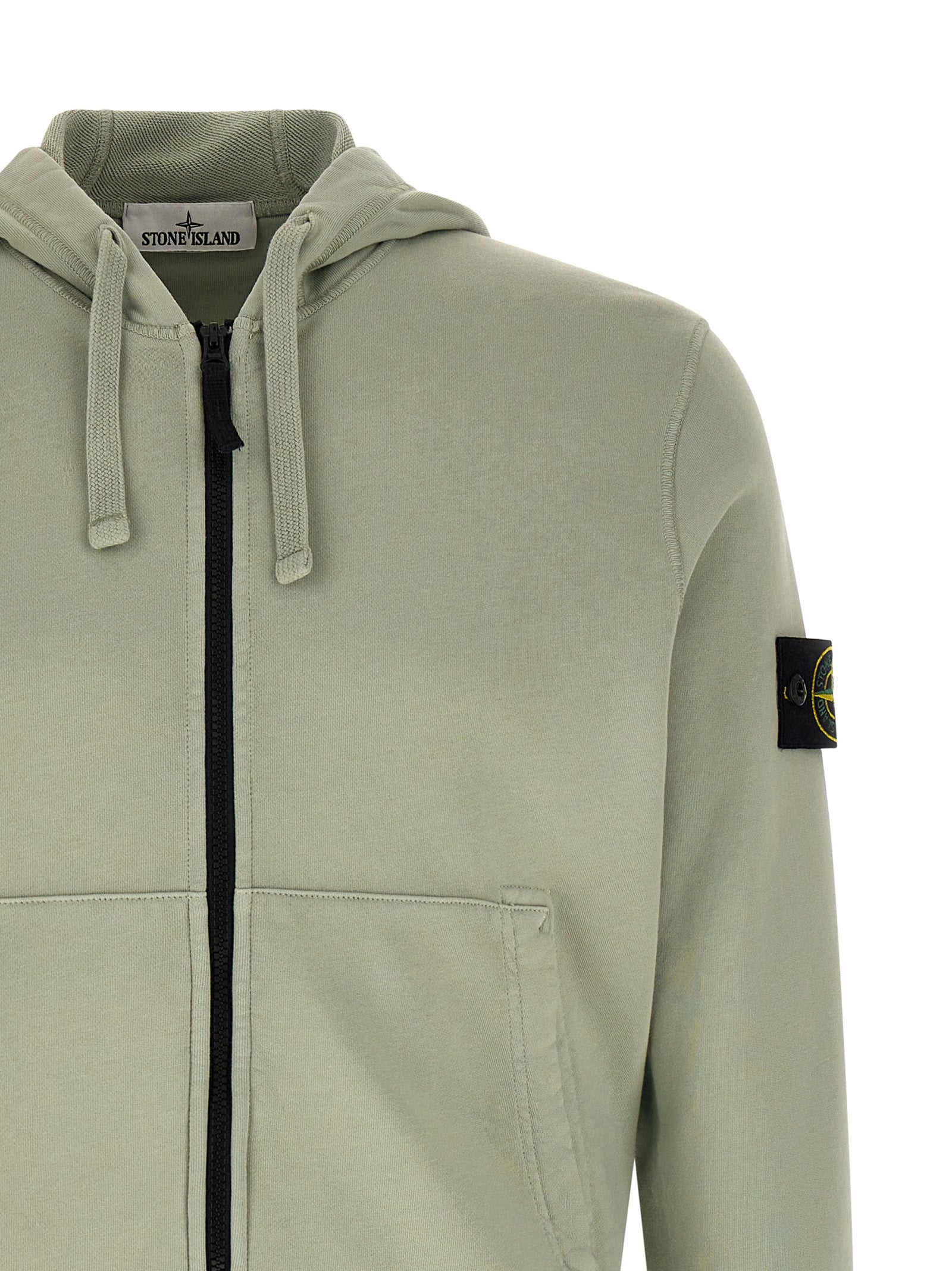 Stone Island Bicolor Cotton Sweatshirt