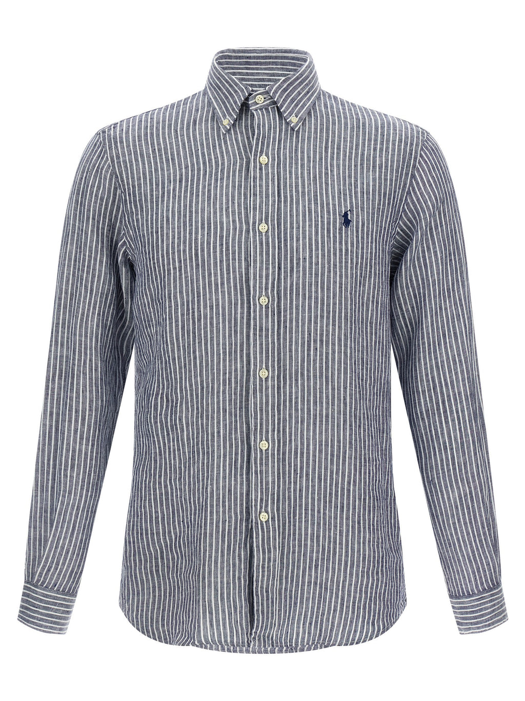 Polo Ralph Lauren Blue Linen Blouse