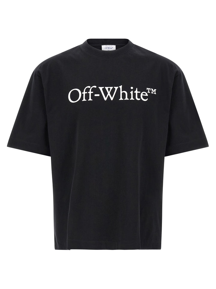 Off-White T-skjorte i tofarget bomull
