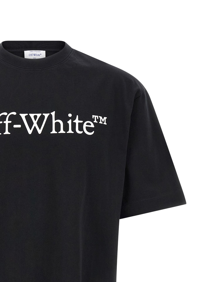 Off-White T-skjorte i tofarget bomull