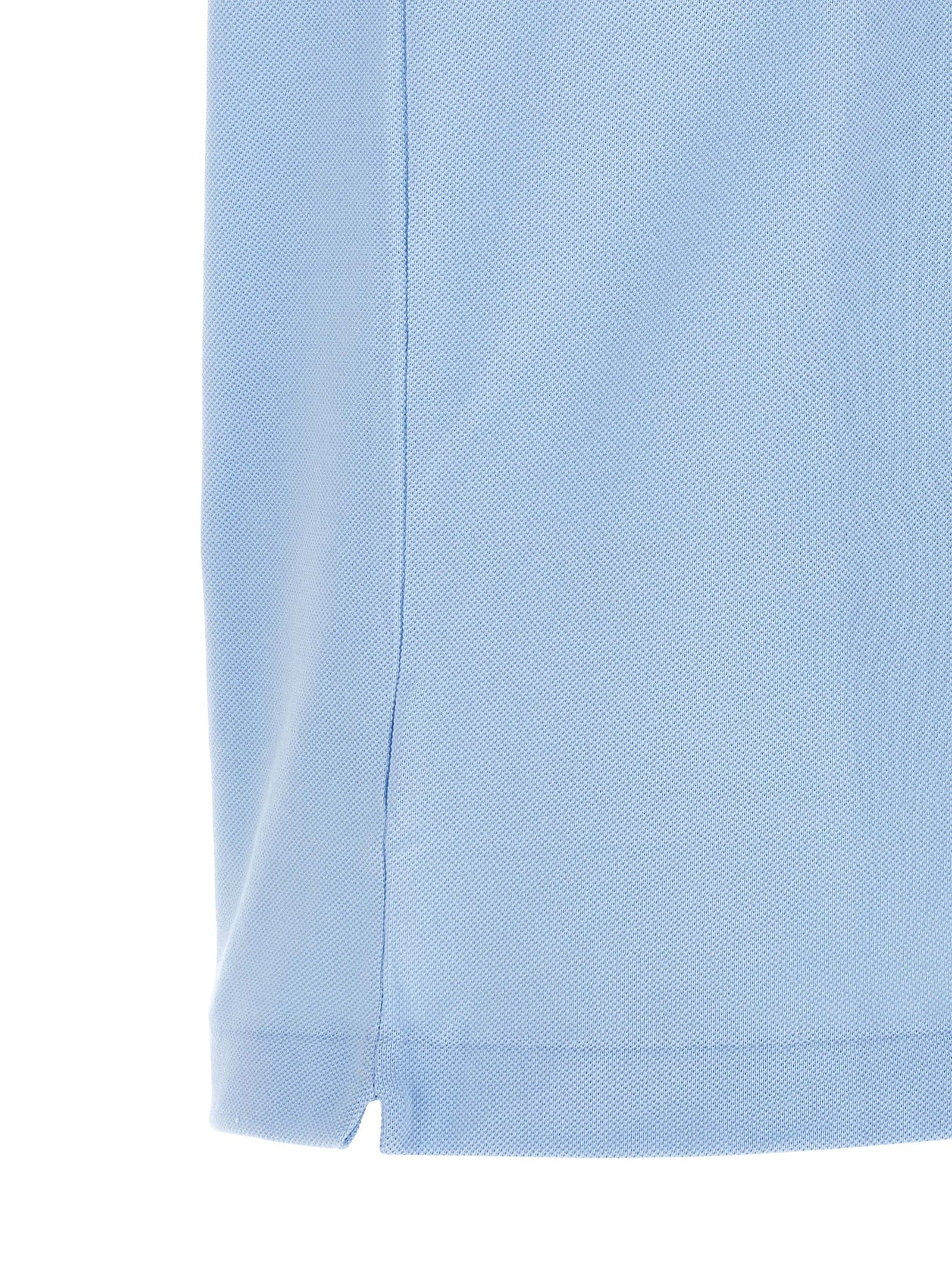 Blue Cotton Polo Shirt
