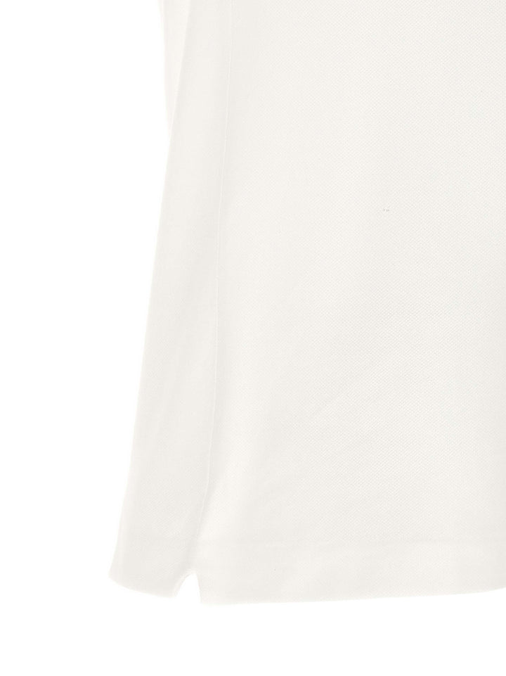 Lacoste hvit bomullspique-skjorte