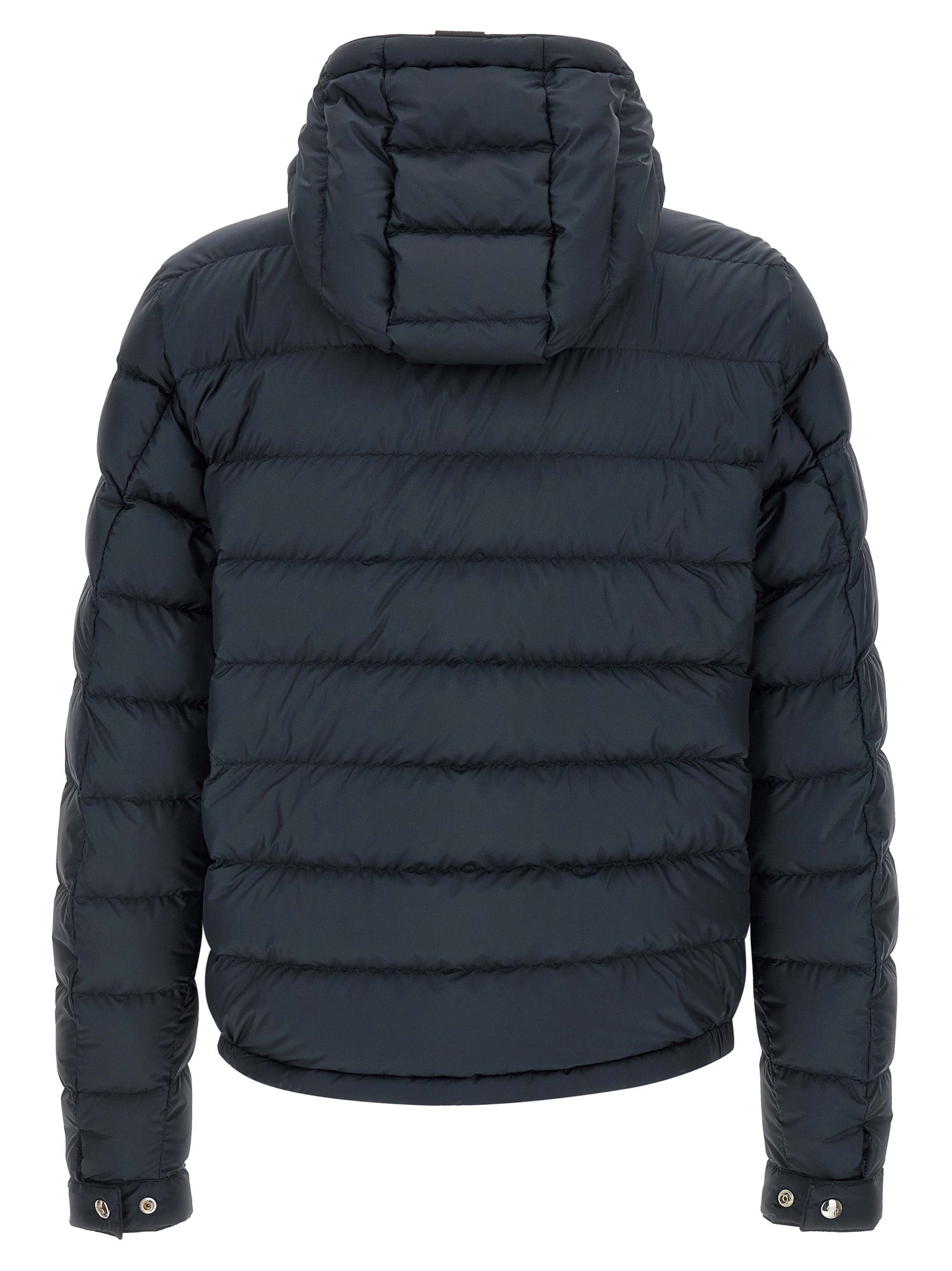 Moncler Blue Polyester Full-Length Jacket