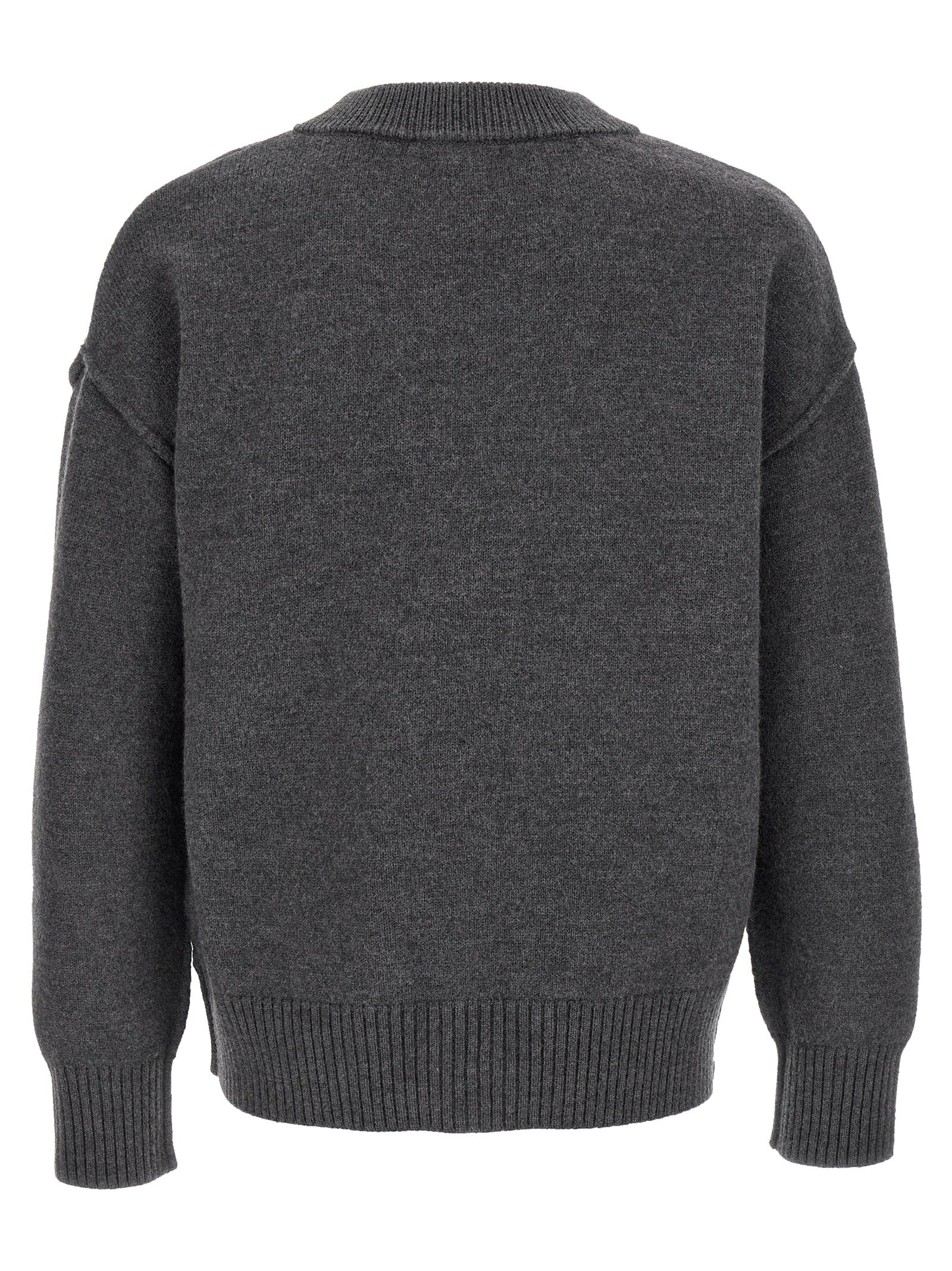 Gray Wool Cardigan