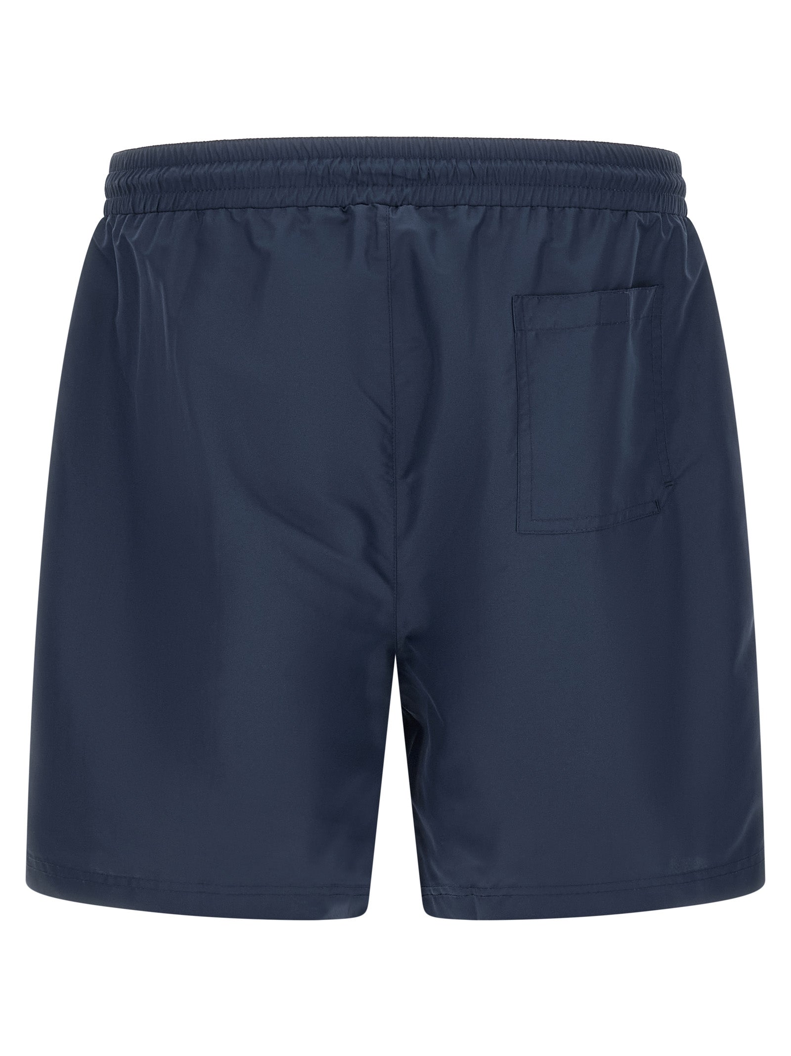 Blue Polyester Swim Shorts