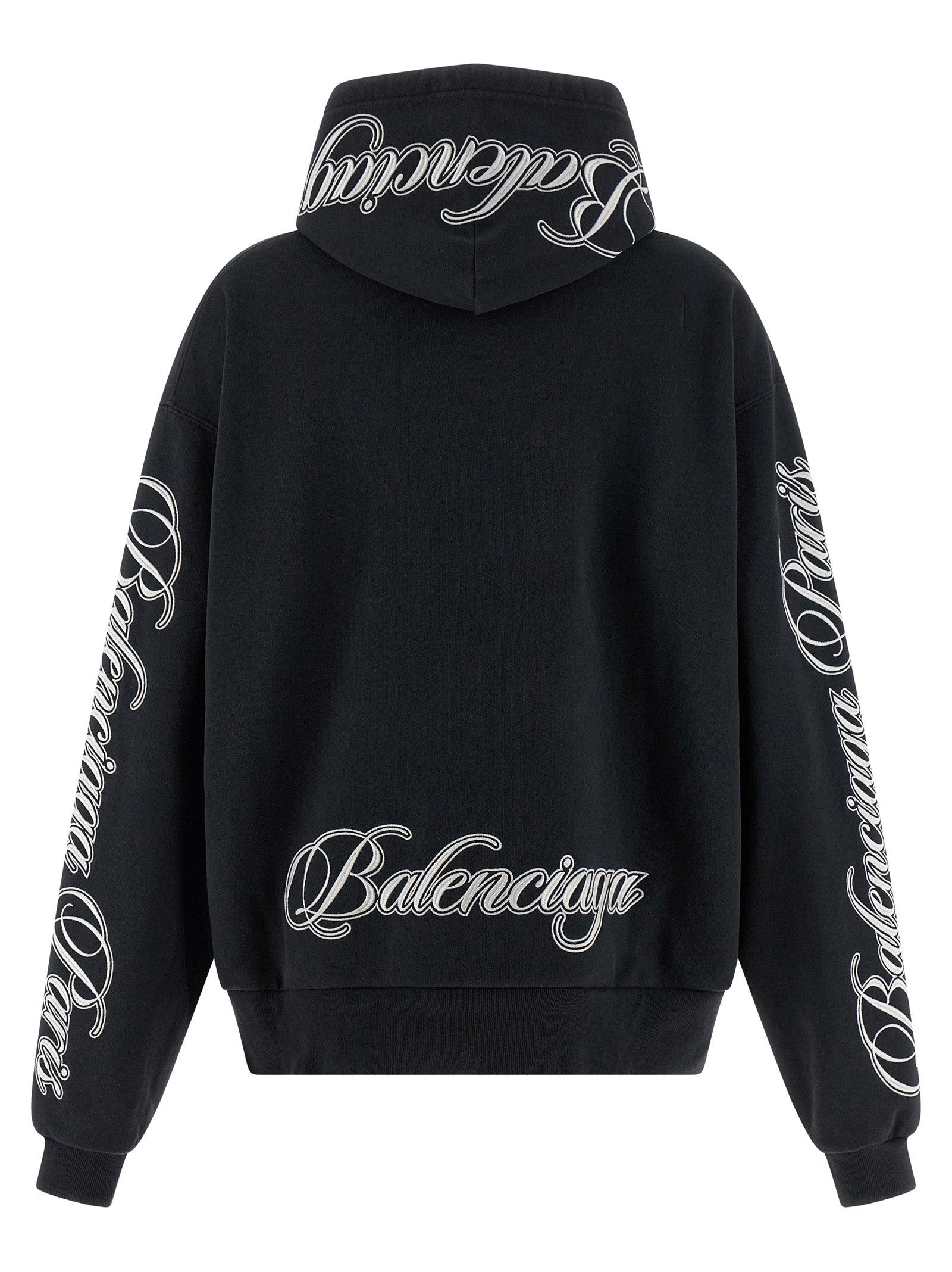 Balenciaga hettegenser i svart bomull