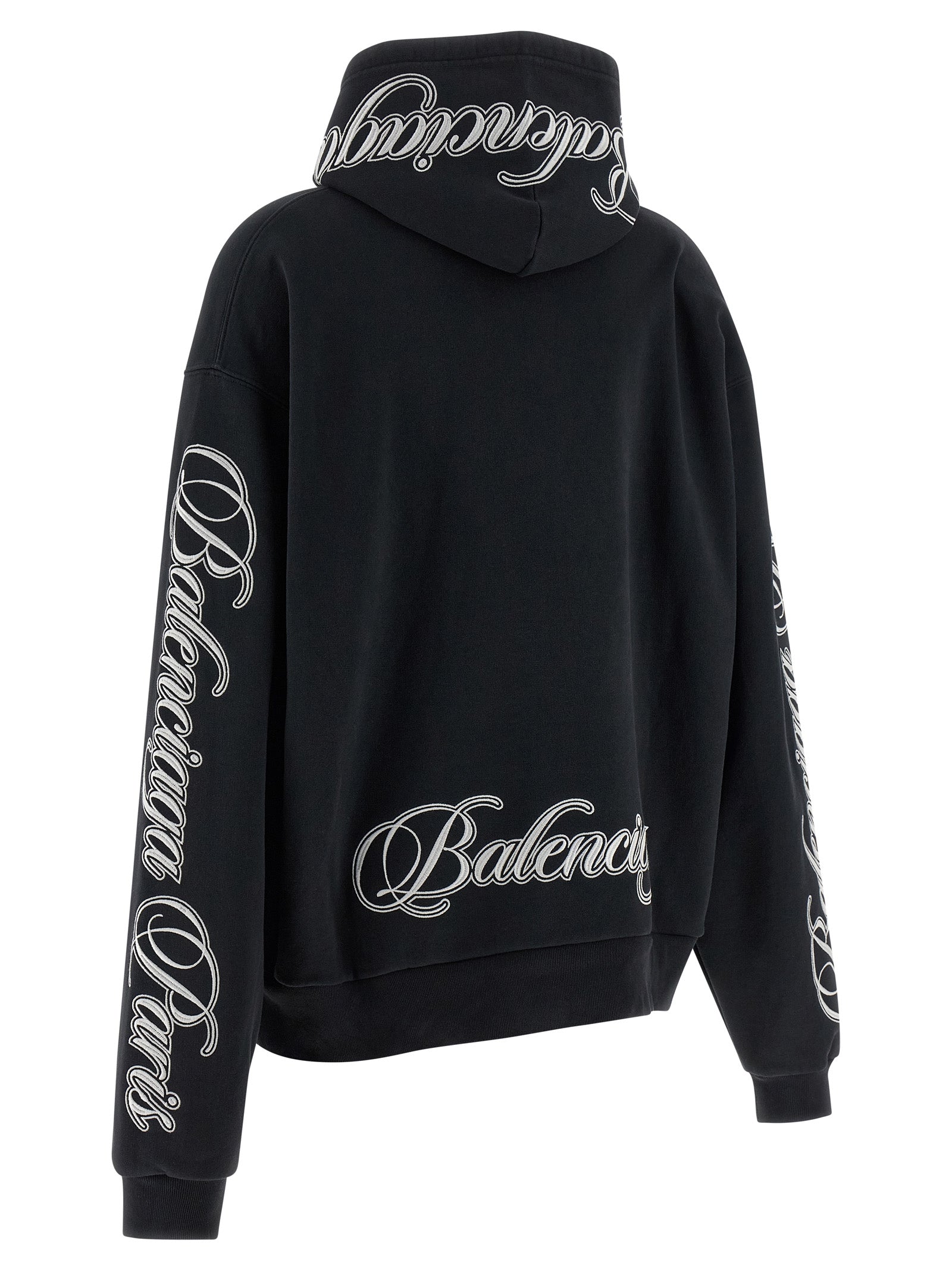 Balenciaga hettegenser i svart bomull