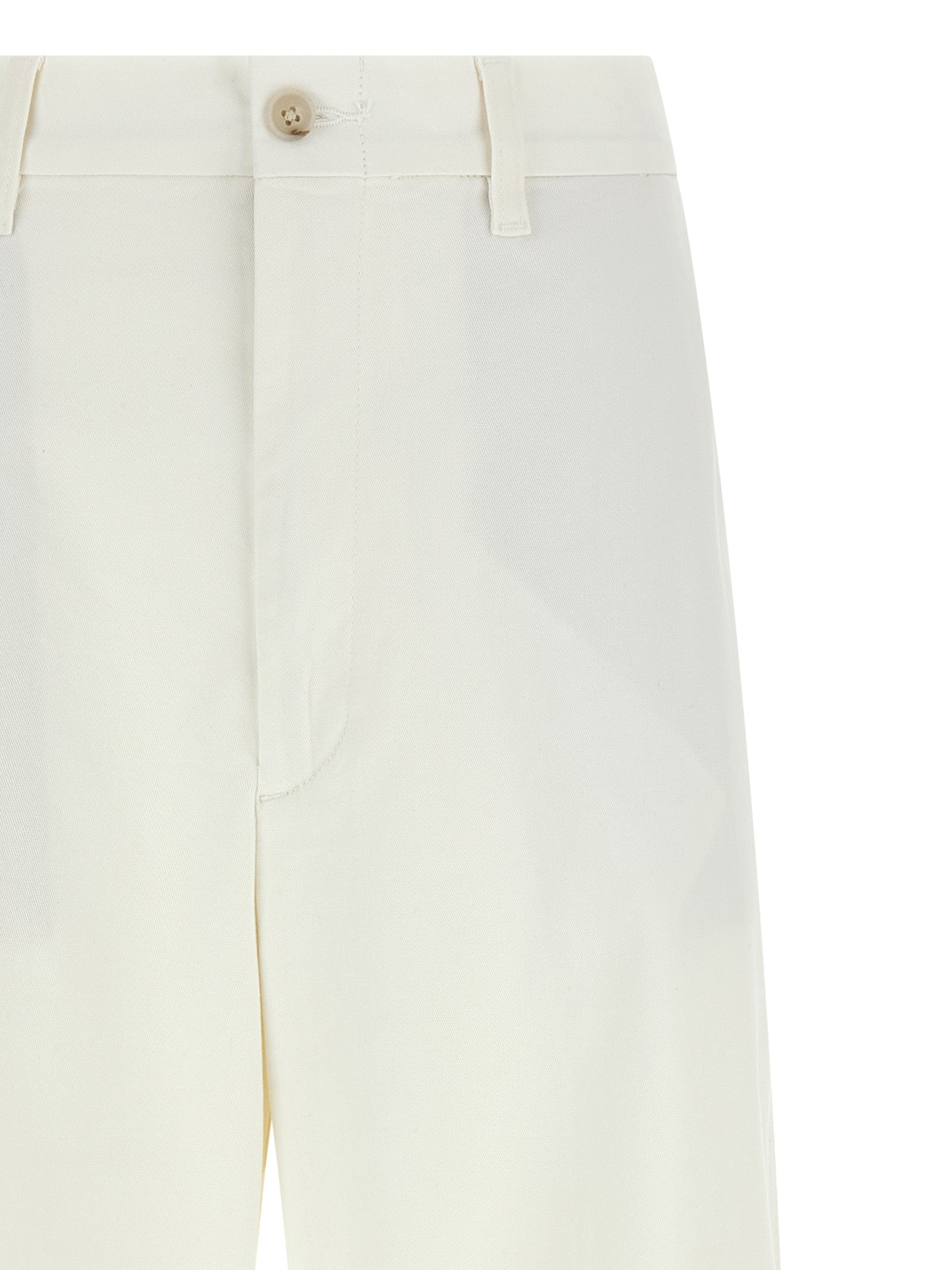 White Cotton Chino Pants