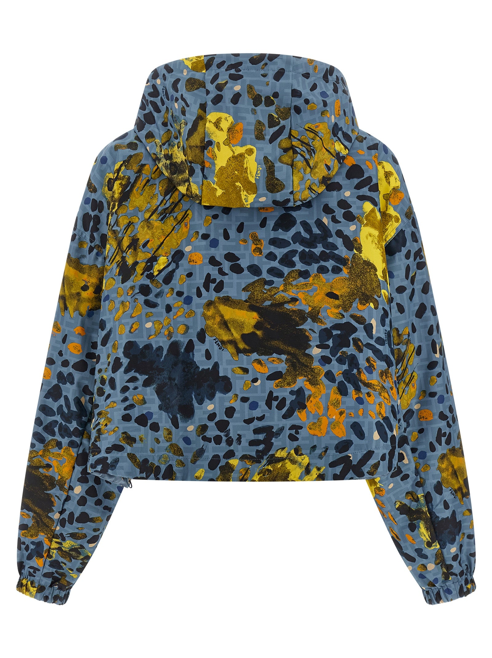 Blue Polyester Shell Jacket
