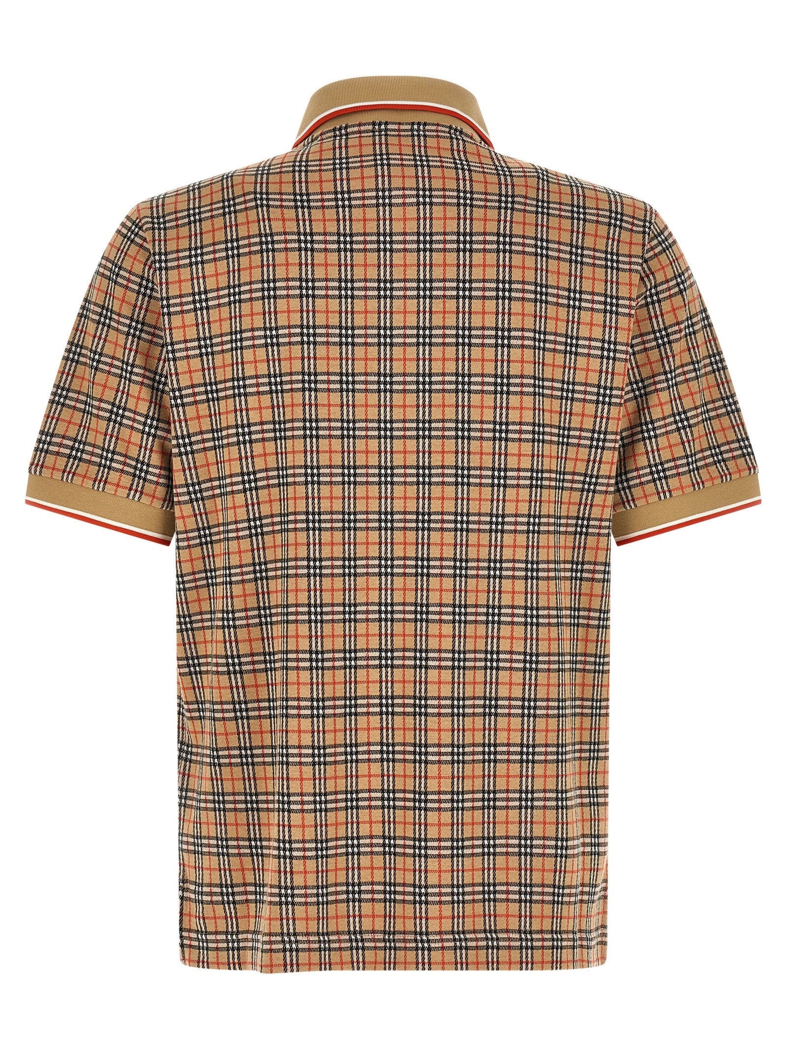 Beige Viscose Polo Shirt