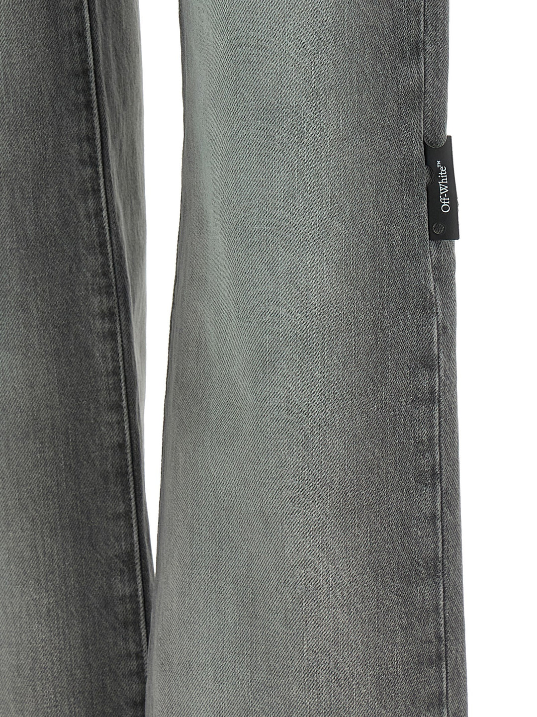 Off-White grå rette jeans i bomull