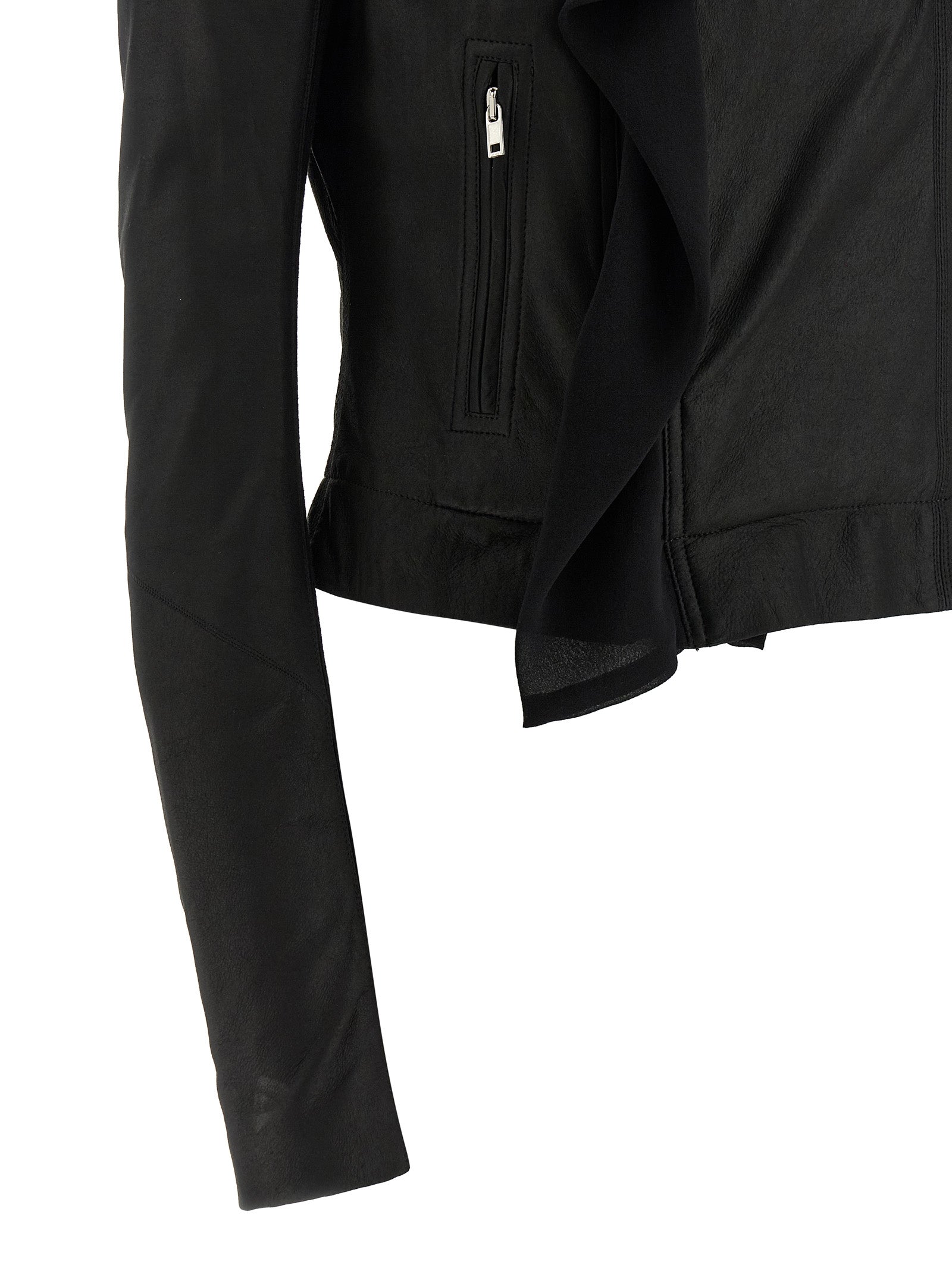 Black Lamb Leather Leather Jacket